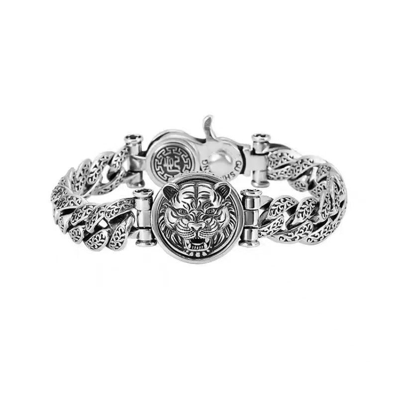 Men’s Vintage Tiger Head Chain Bracelet