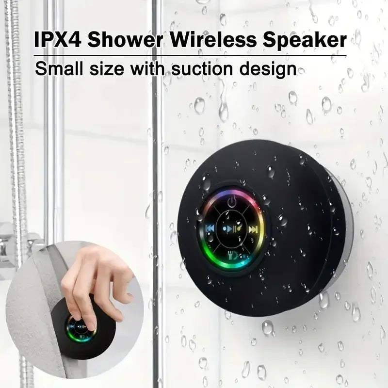 Waterproof Wireless Bluetooth Speakers with LED Light