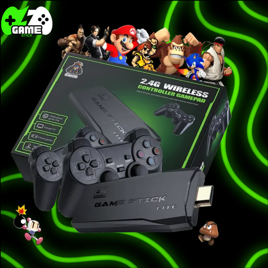 Game Stick 2.0- 35000 Games+ 2 Controllers Free🔥4.9⭐⭐⭐⭐⭐