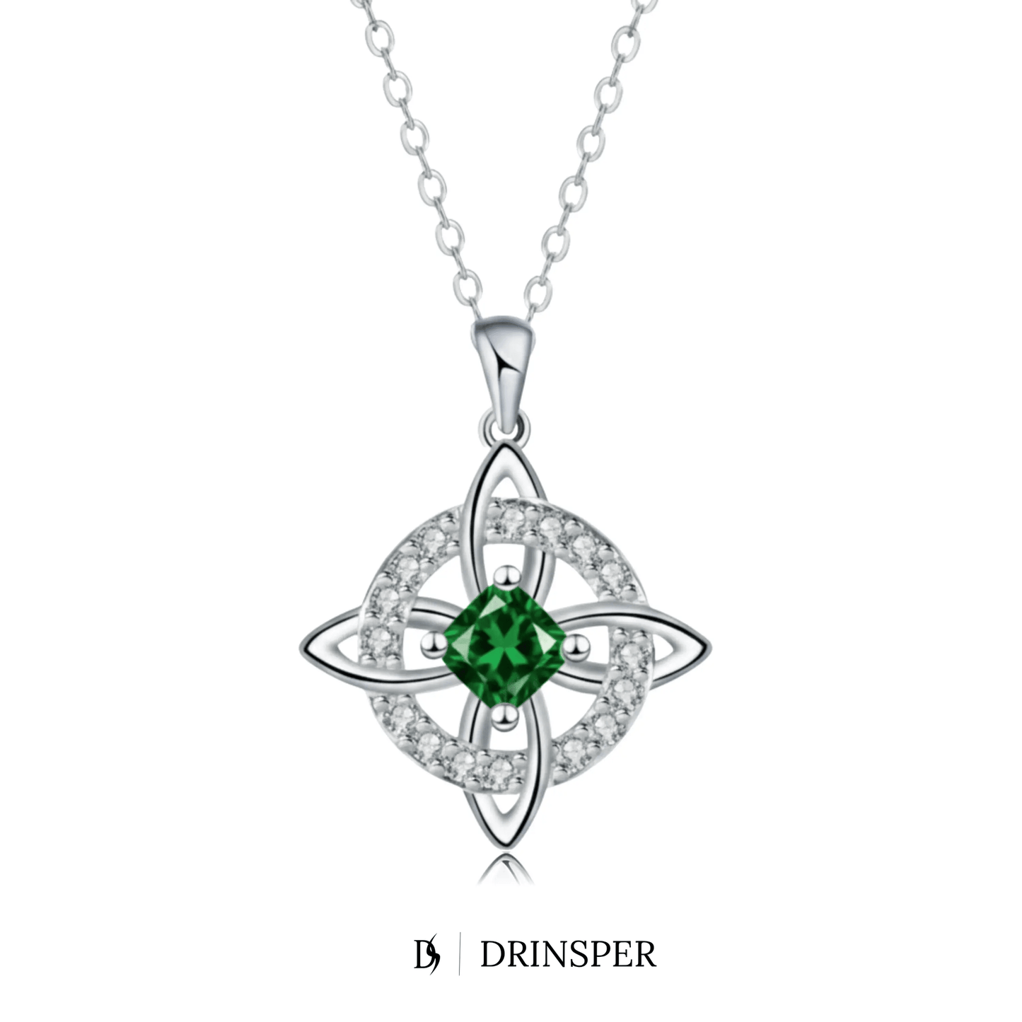 Mystical Birthstone Witches Knot Necklace – Natural Crystal🔮💞Protect Your Loved Ones