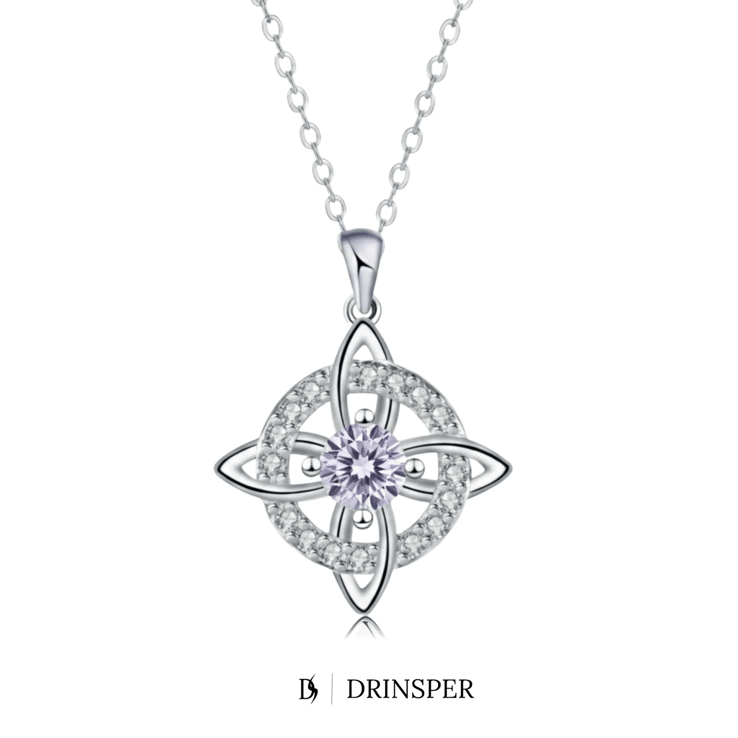 Mystical Birthstone Witches Knot Necklace – Natural Crystal🔮💞Protect Your Loved Ones
