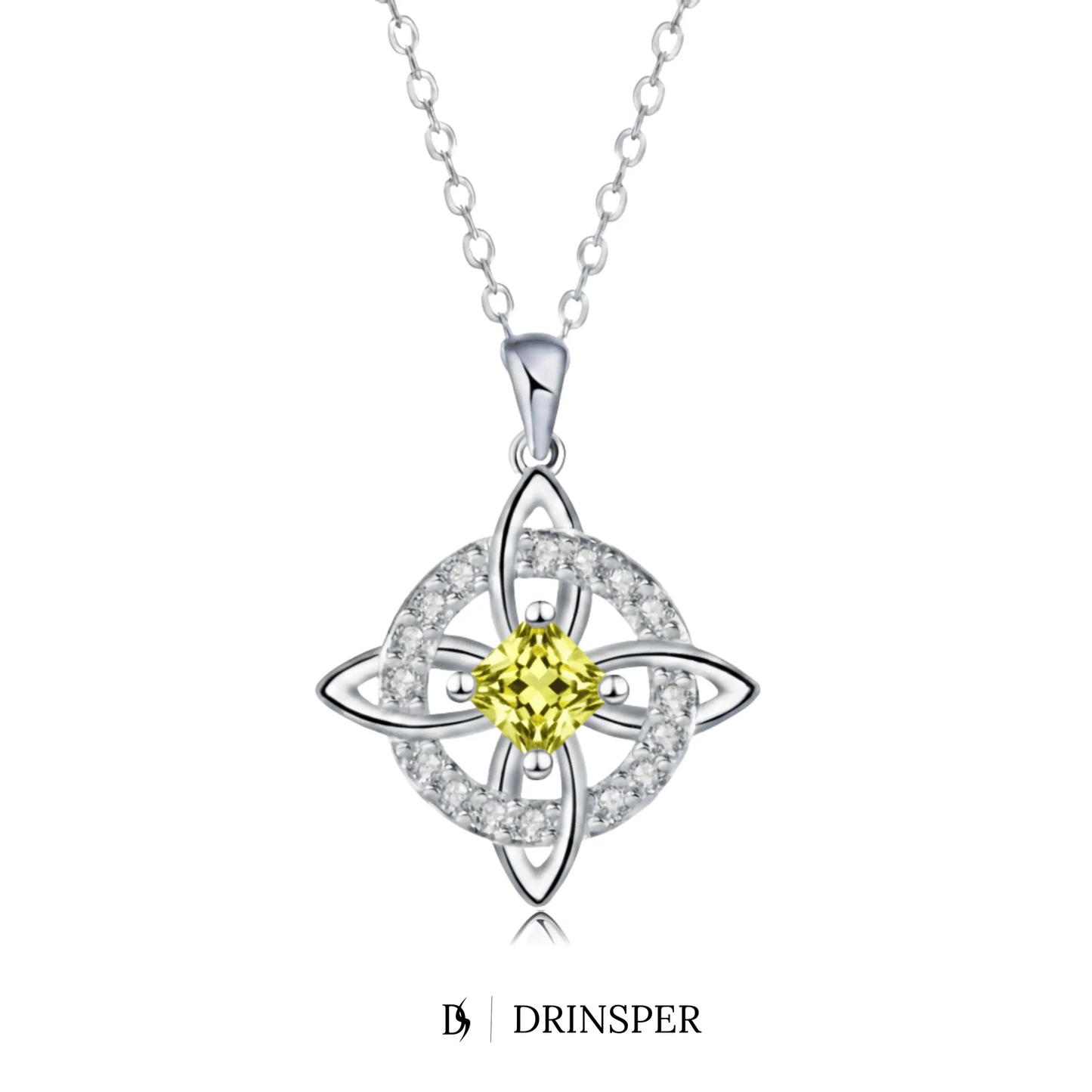 Mystical Birthstone Witches Knot Necklace – Natural Crystal🔮💞Protect Your Loved Ones