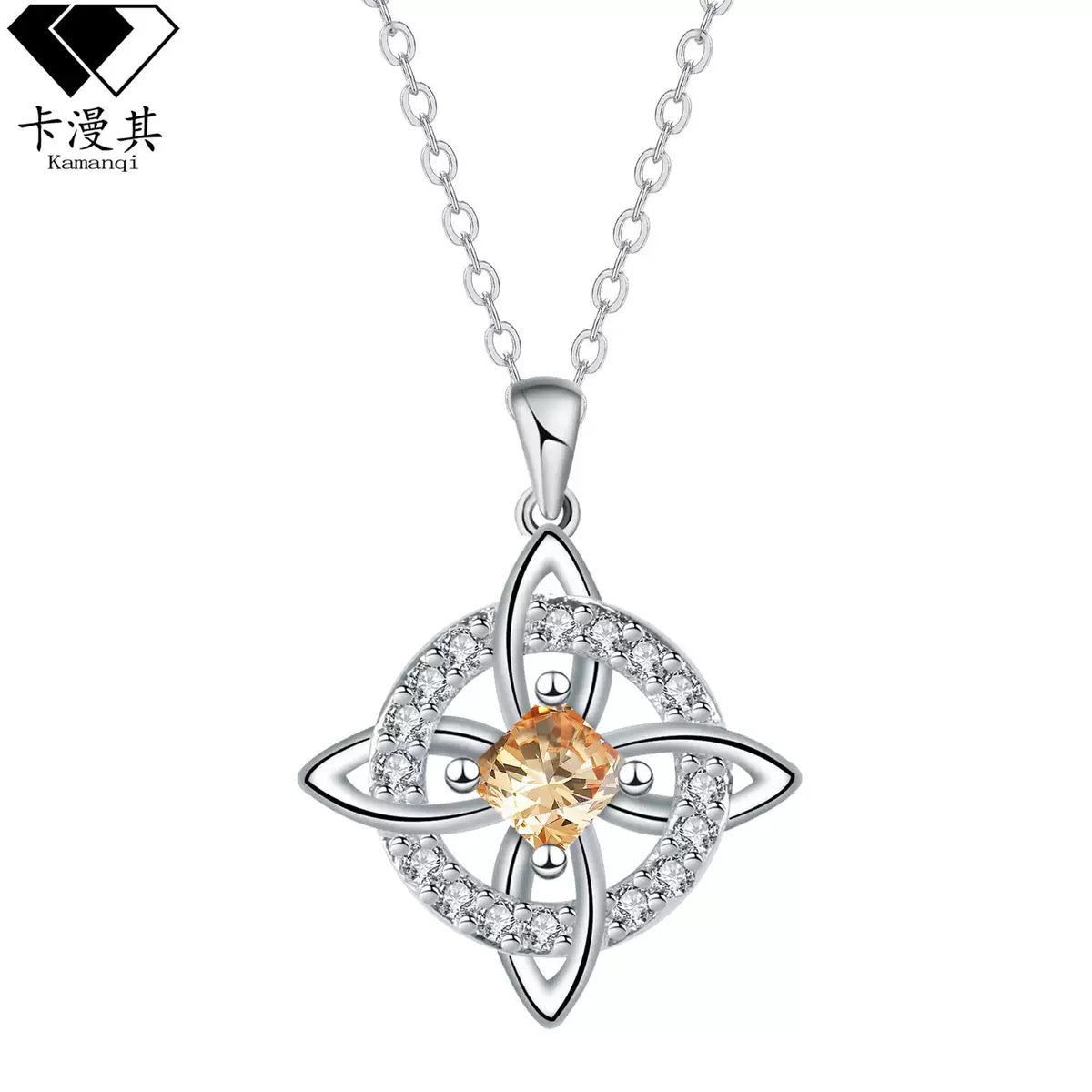 Mystical Birthstone Witches Knot Necklace – Natural Crystal🔮💞Protect Your Loved Ones