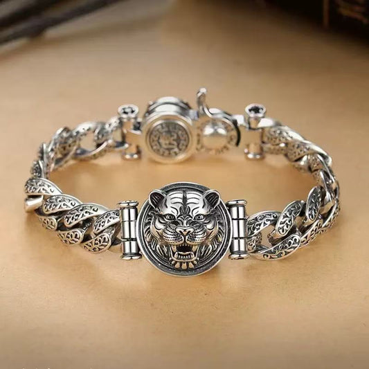 Men’s Vintage Tiger Head Chain Bracelet