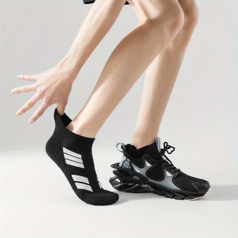 Unisex Low-Cut No-Show Sports Socks- 5 Pairs