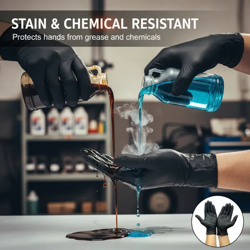 Nitrile Pro Gloves – Heavy Duty, Slip & Stain Resistant, Scratch Resistant