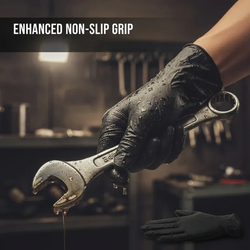 Nitrile Pro Gloves – Heavy Duty, Slip & Stain Resistant, Scratch Resistant
