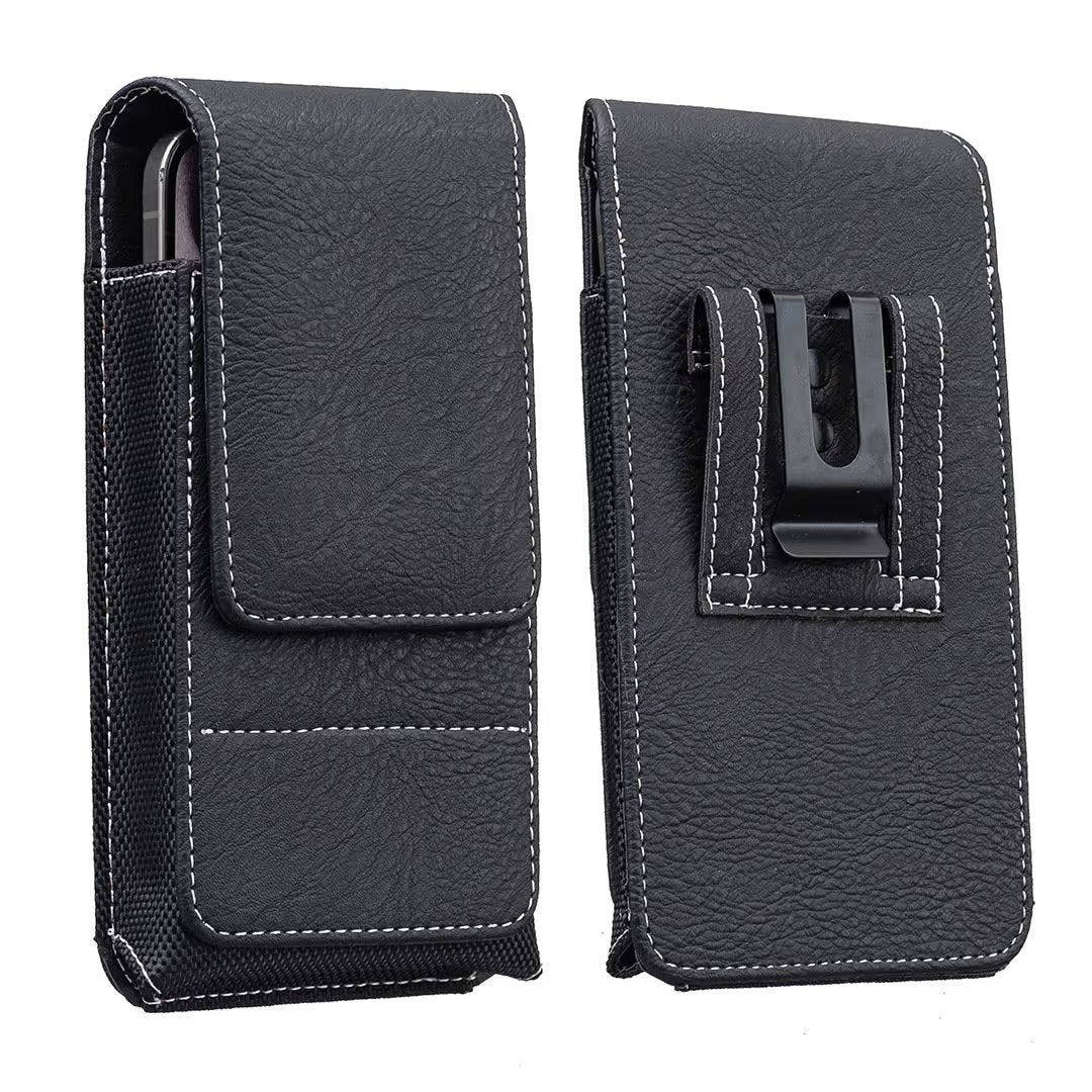 🔥Waist Belt Cell Phone Pouch 📱 Multi-Pocket Leather Holster with Card Holder