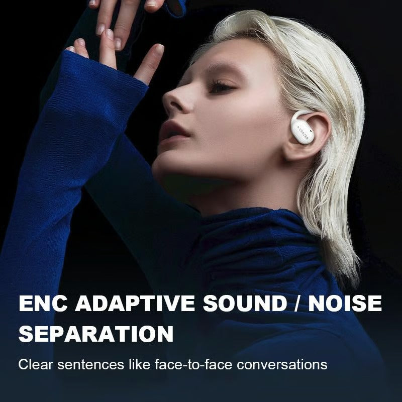 True Wireless Intelligent Touchscreen Open Ear Earbuds Bluetooth Earphones