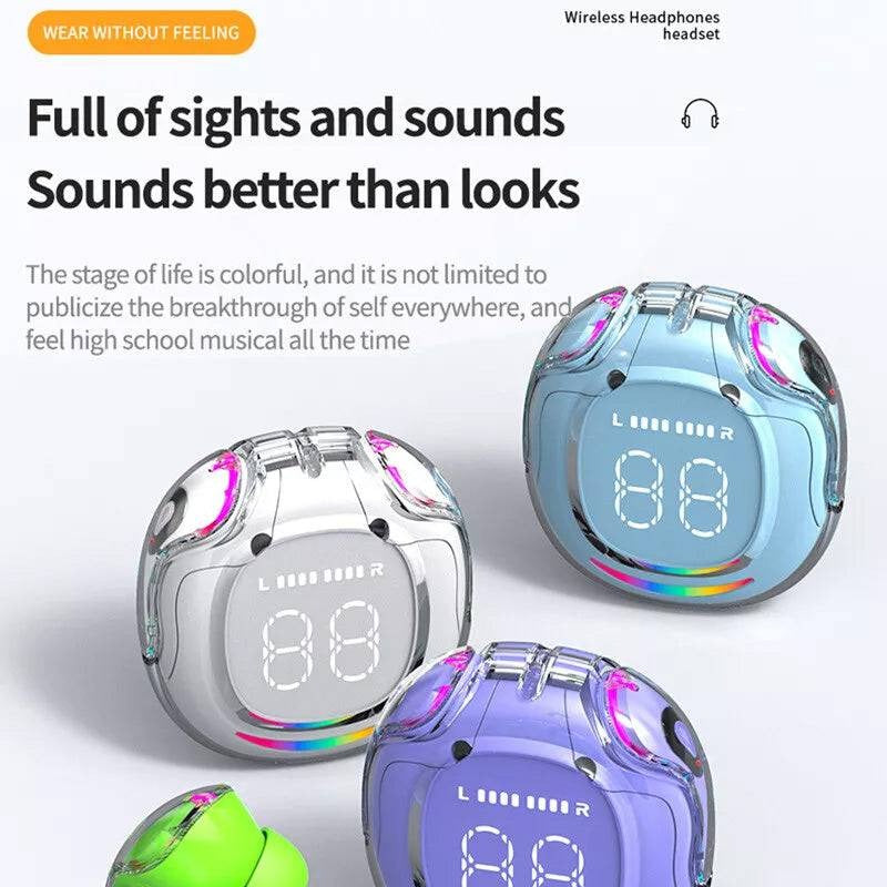 Long-lasting in-ear Bluetooth headset with digital display