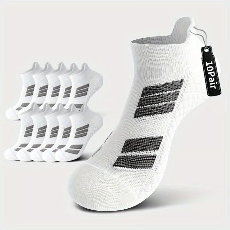 Unisex Low-Cut No-Show Sports Socks- 5 Pairs