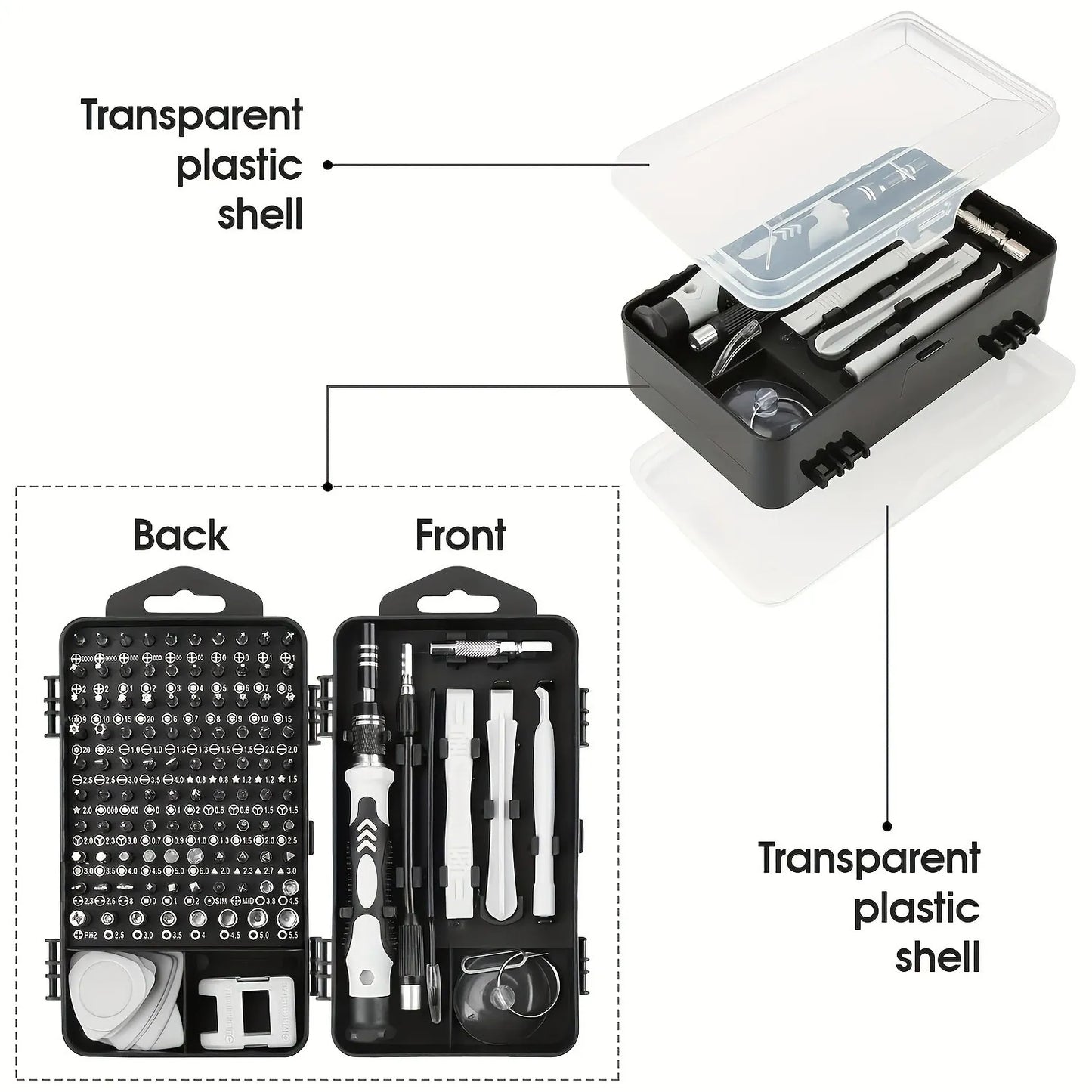 🧰 Magnetic Screwdriver Set (115 in 1 / 138 in 1) – Precision Bits, Strong Magnetism & Portable Storage Case 🔩