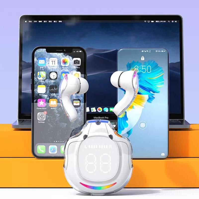 Long-lasting in-ear Bluetooth headset with digital display