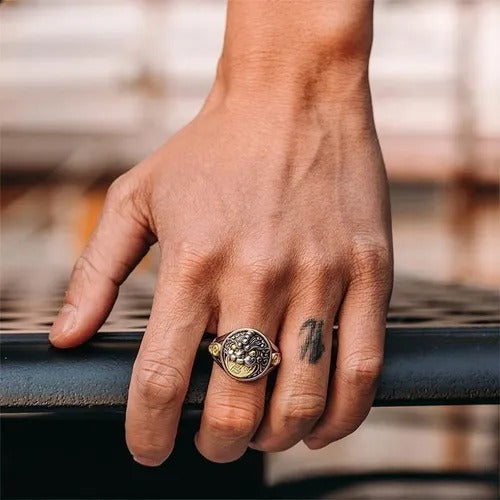 Men & Women Two-Tone Pixiu Ring