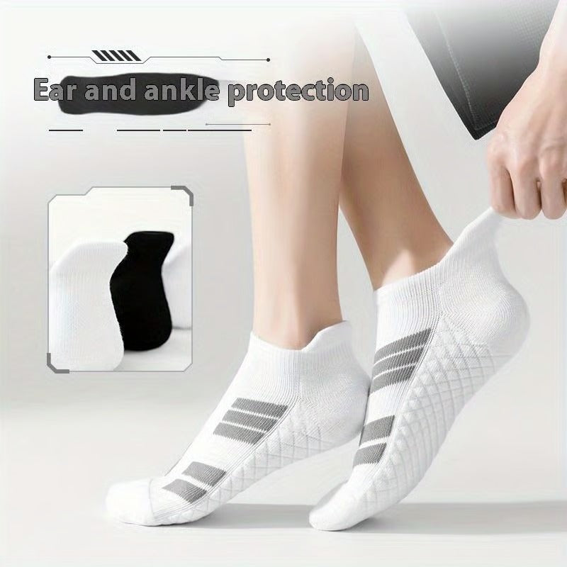 Unisex Low-Cut No-Show Sports Socks- 5 Pairs