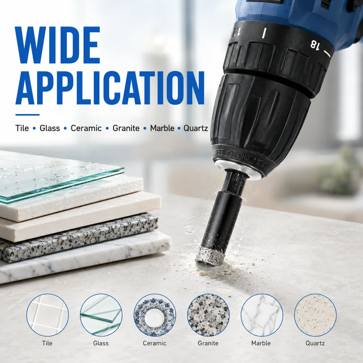 🔥LAST DAY SALE 50% OFF-6 Pcs Diamond Drill Bits Set
